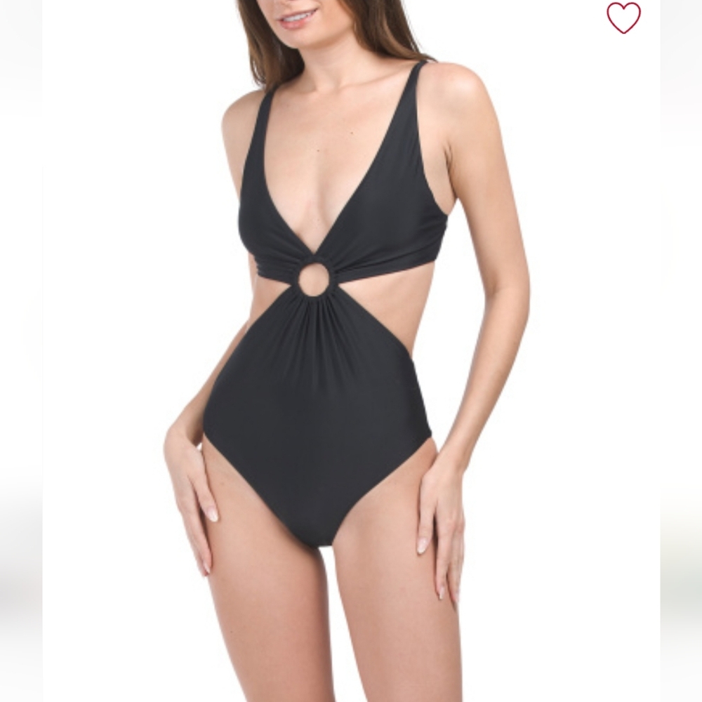 ONIA Marisol black one-piece swimsuit sz L NWT